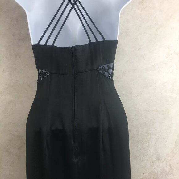 Morgan & Co. by Linda Bernell Black Sleeveless Backless Maxi Dress Size 7/8 - Picture 8 of 11